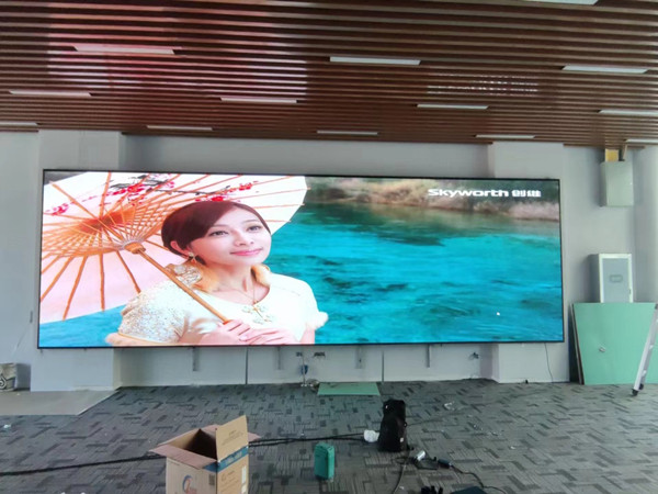 安福P1.53led小间距屏安装案例